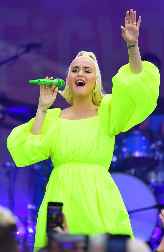 Katy Perry is due to give birth to her first child any day now. Picture: James Ross/AAP