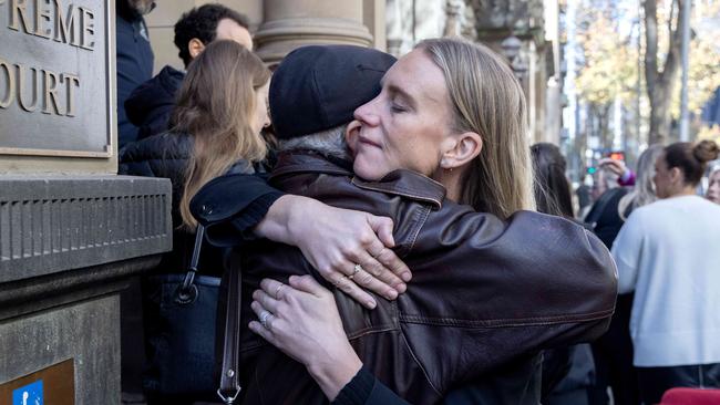 Friends and family of Ms Lezsak acknowledged the bittersweet sentencing result. Picture: NCA NewsWire / David Geraghty