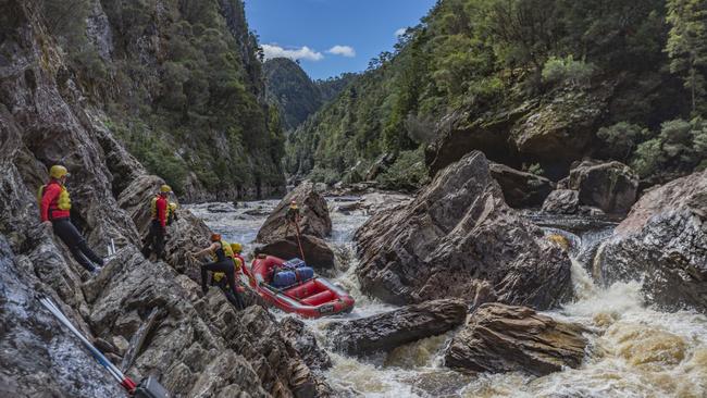 Rafting on the Franklin River, Tasmania