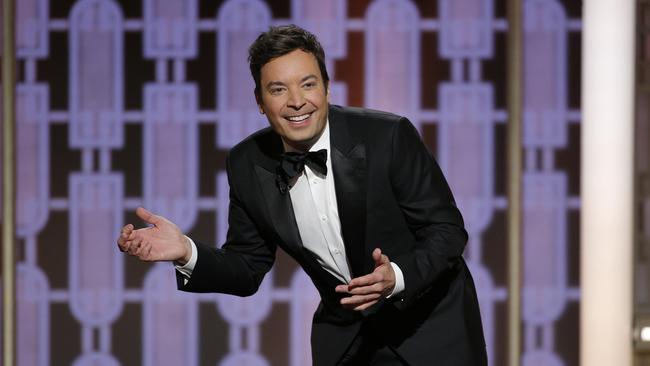 Host Jimmy Fallon at the 74th Annual Golden Globe Awards at the Beverly Hilton Hotel. Picture:  AP