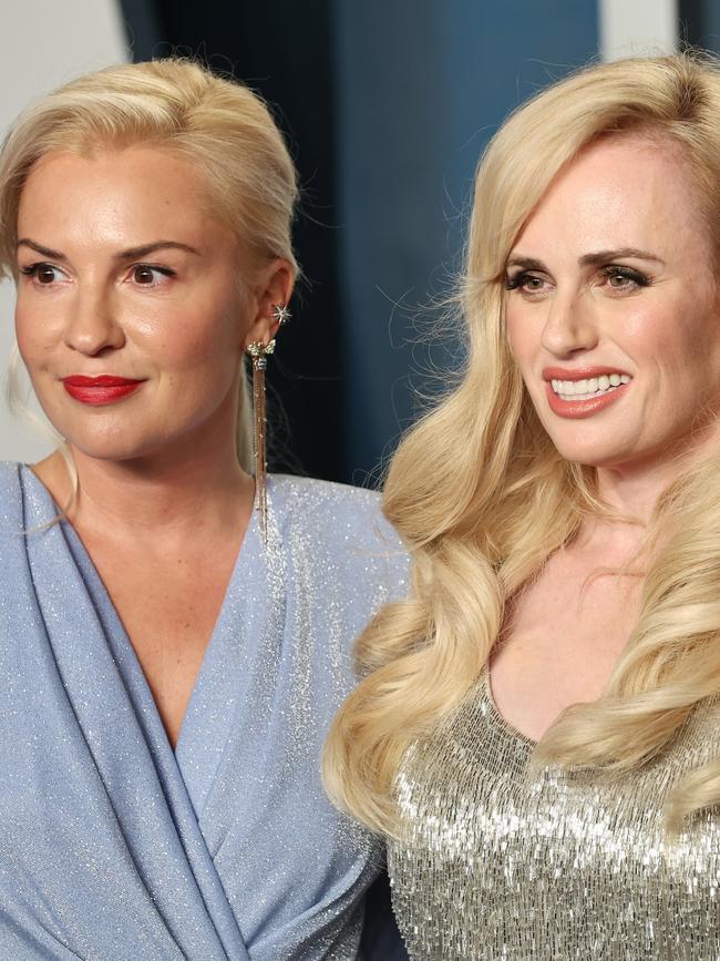 Rebel Wilson with girlfriend Ramona Agruma. Picture: FilmMagic