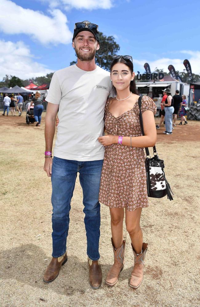 Holly and Mac Lowik at Meatstock, Toowoomba Showgrounds. Picture: Patrick Woods.