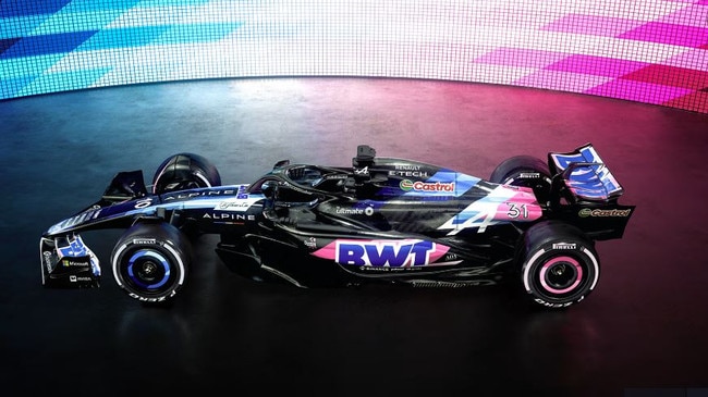 Alpine's new F1 car for 2024. Photo: F1.com