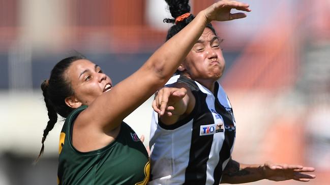 The Palmerston Magpies and St Mary's women will clash in Round 16 of the 2022-23 NTFL season. Picture: Felicity Elliott / AFLNT Media