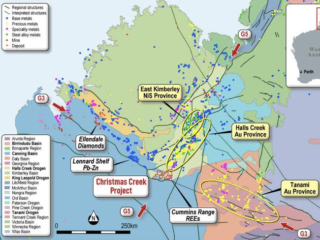 The Christmas Creek project. Pic: Trek Metals
