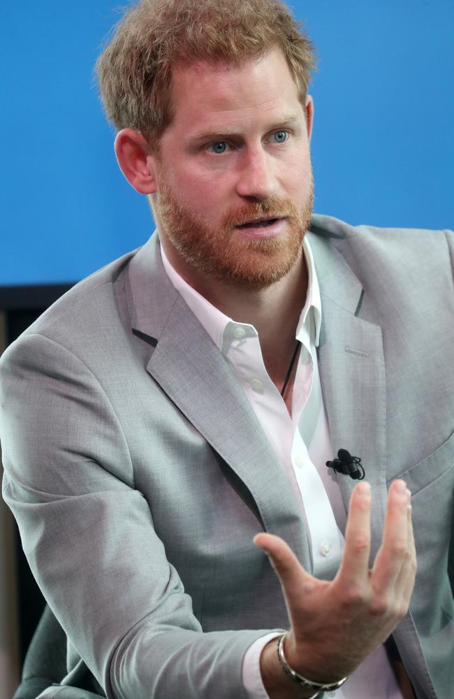 Prince Harry, Duke of Sussex, has hit back over his family’s use of private jets at the launch of a new environmental travel initiative. Picture: Chris Jackson/Getty Images.