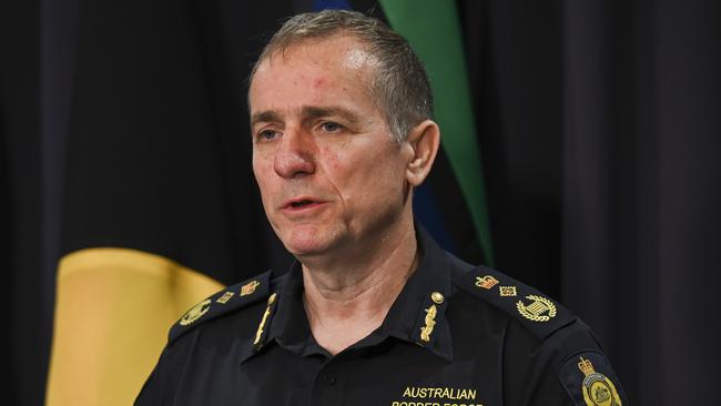 Australian Border Force Commissioner Michael Outram. Picture: Martin Ollman