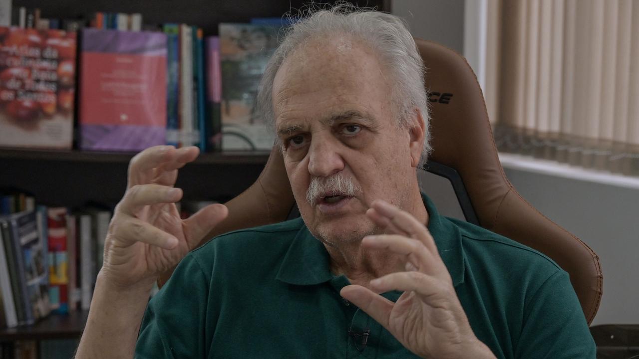 For years, Carlos Nobre (pictured) maintained an optimistic discourse on the future of the planet. But the renowned Brazilian scientist is now very concerned about the ‘rapid’ rise in temperature amid the droughts and fires that are hitting South America particularly hard. Picture: Nelson Almeida / AFP