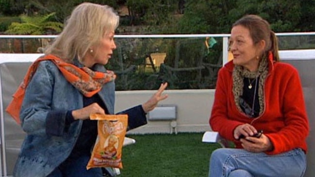 Blanche d’Alpuget talks with Bob Hawke’s daughter Roslyn Dillon at a gathering at the couple’s home. Picture: ABC