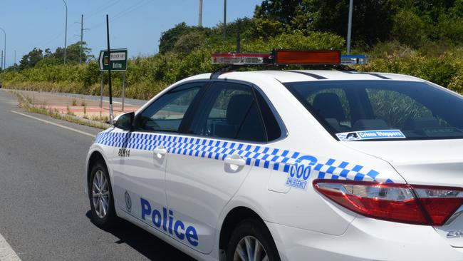 Police on the Bruxner Highway at Alstonville. Picture: The Northern Star/File image