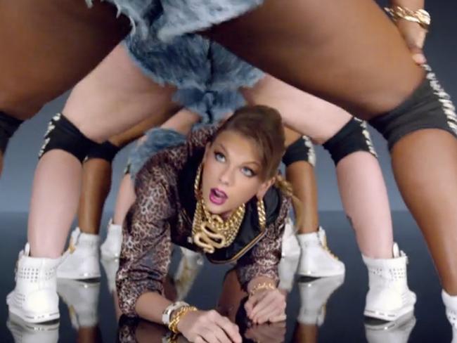 Taylor Swift in her video for Shake It Off.