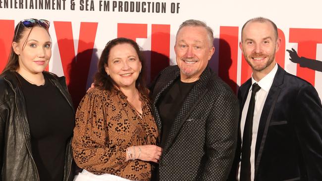 Queensland premiere of Billy Elliot the Musical at The Star Gold Coast. Antoinette Layt, Tina Layt, Craig Layt and Matthew Ward. Picture: Richard Gosling