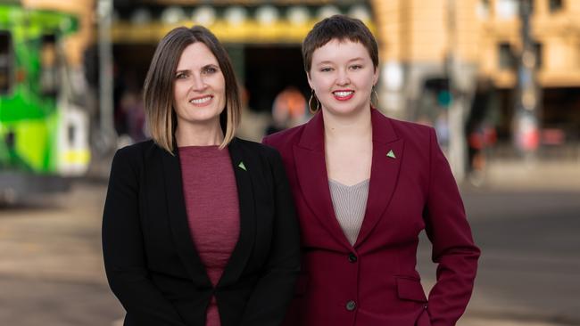 Roxane Ingleton and Marley McRae McLeod will be the Greens’ Melbourne lord mayor and deputy lord mayor candidates.