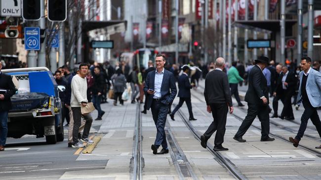 Sydney’s George Street during lunch time. Picture: NCA Newswire