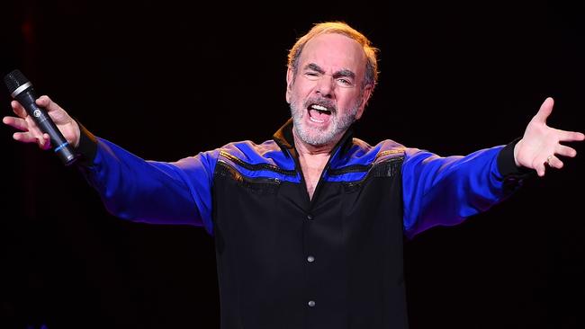 Mother’s boy ... Neil Diamond’s 97-year-old-mum saw his first Australian show. Picture: Jake Nowakowski