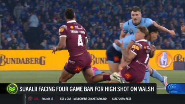 Suaalii Facing 4 Game Ban For High Shot On Walsh Gold Coast Bulletin 9363