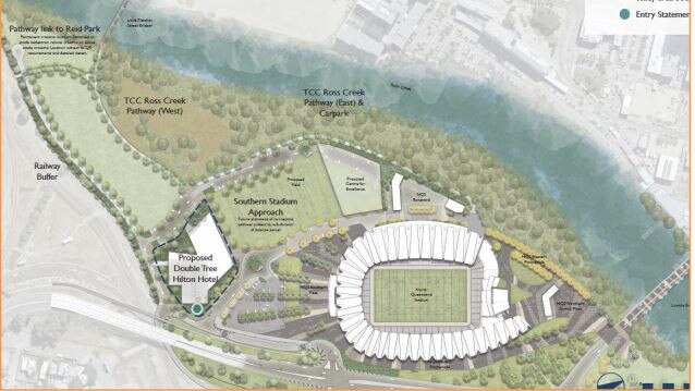 Plan for the DoubleTree by Hilton in Townsville.