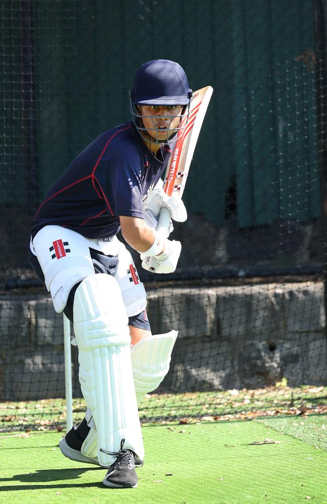 Kaevish Bhasin batting. Picture: David Caird