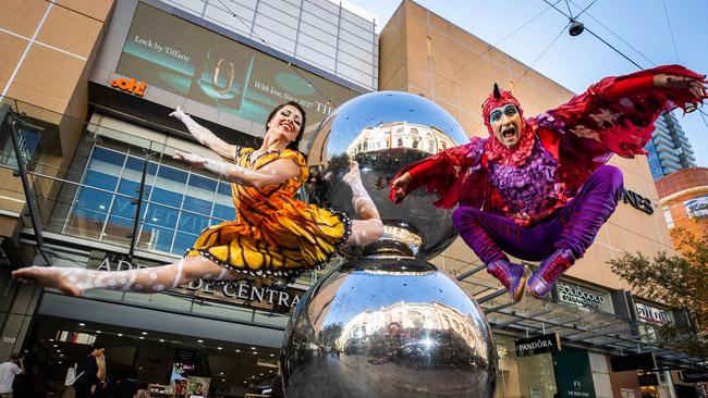 Cirque du Soleil's Australian performers Helena Merten and Nelson Smyles. Picture: Tom Huntley