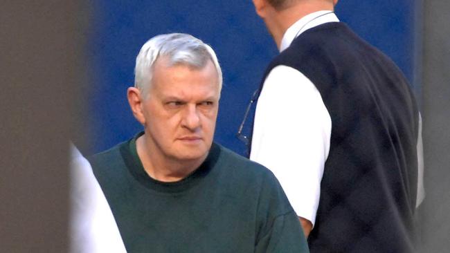 SA convicted murderer Bevan Spencer von Einem arriving at the Adelaide Magistrates Court where he is facing charges of producing child pornography 14 Jun 2007.