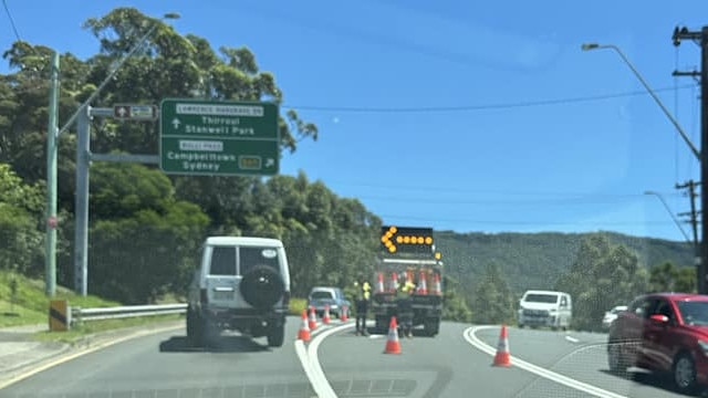 Bulli Pass is closed in both directions. Picture: Facebook