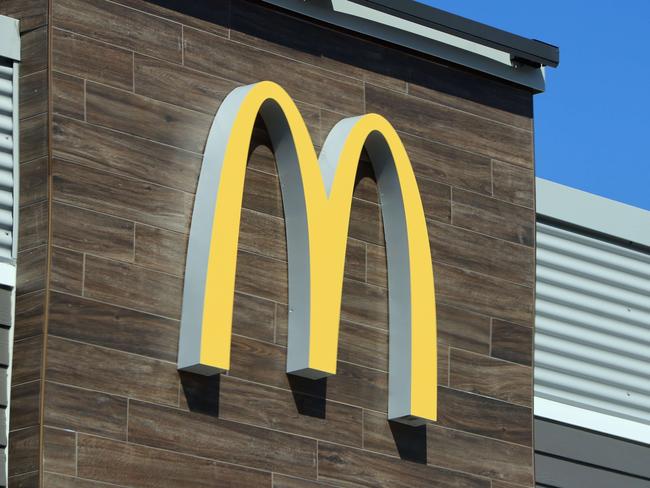 Hamburgers are part of the restaurant’s ‘Loose Change Menu’ and sold for a reduced price of $2 during promotional hours. Picture: Bruce Bennett/Getty Images/AFP