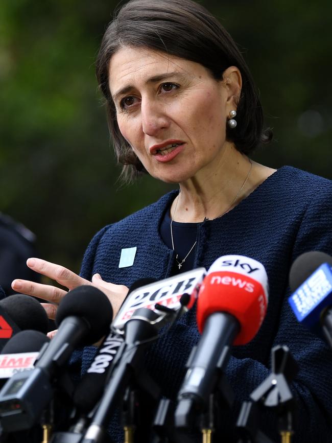 NSW Premier Gladys Berejiklian has defended the woman at the centre of the outbreak.