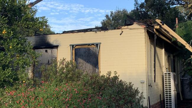 The Old Adelaide Gaol caretaker’s cottage suffered significant damage. Picture: Tara Miko