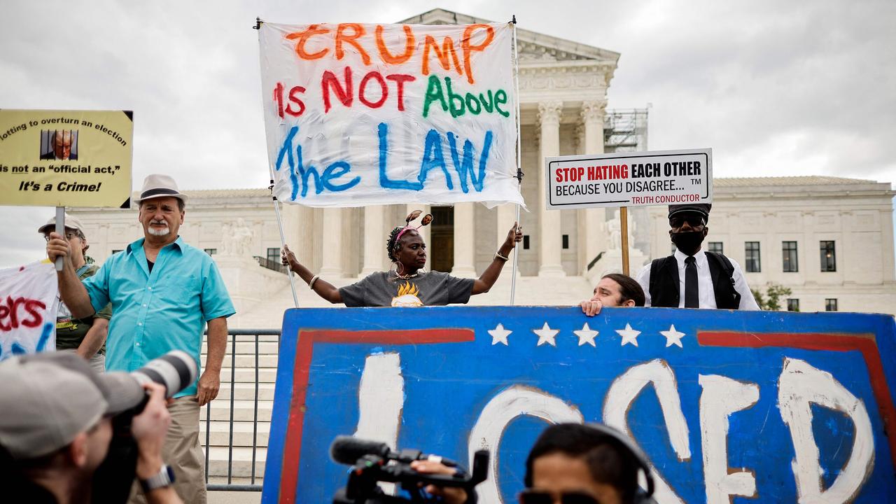 Demonstrators rally outside the US Supreme Court. Picture: Chip Somodevilla/Getty Images via AFP