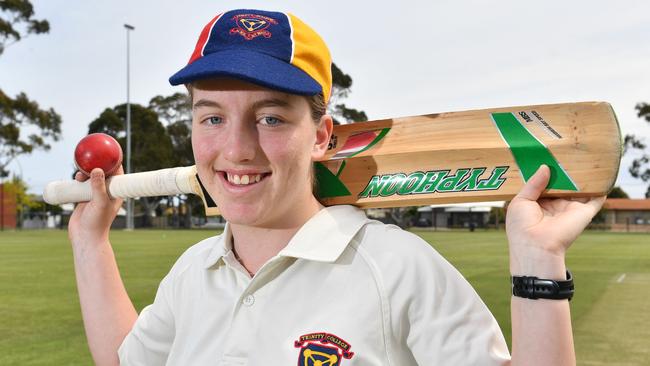 Northern Districts’ Steph Beazleigh was best with the bat for the Jets in their win against West Torrens on Sunday. Picture: AAP/Keryn Stevens