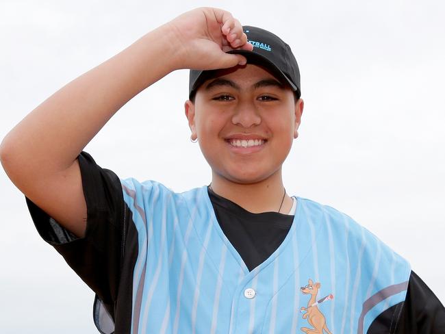 Softballer Martin Cook who has been selected to play for Australia and is heading to Japan shortly. Photo: Adam Ward