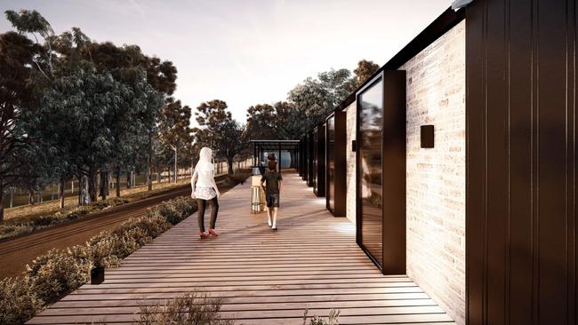 Allusion Farmstay and Vineyard’s proposed cellar door and restaurant. Picture: Supplied