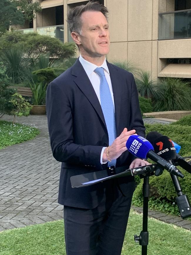 NSW Premier Chris Minns responds to the ATC vote on Rosehill. Picture: Elizabeth Pike