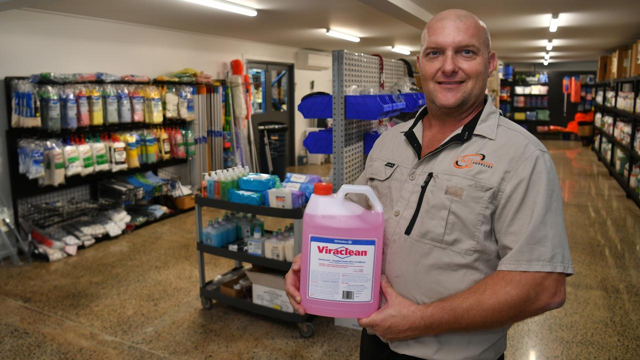 Michael Speight at the new C&H Cleaning Supplies in Garbutt. Picture: Evan Morgan