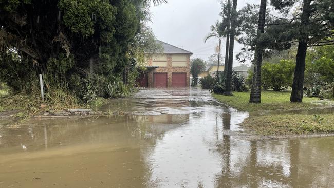 The aftermath of the July 2022 floods in Moorebank, Sydney. Picture: Paul Brescia