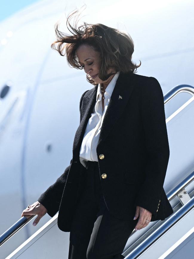 Kamala Harris in North Carolina for a campaign event. Picture: AFP