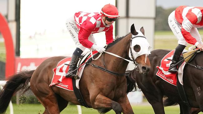 Jamie Kah went eight rides without a winner at Sandown on Wednesday. Picture: Racing Photos via Getty Images