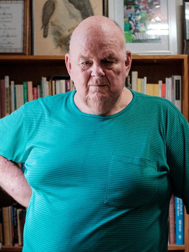 Murray in his writing studio at home in 2014. Picture: Amos Aikman