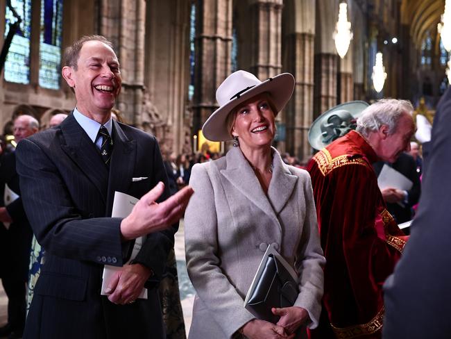 Edward and Sophie attend an annual Commonwealth Day Service at Westminster Abbey. Picture: Getty Images