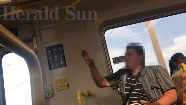 Passengers eventually told the man to turn his music off. Picture: Supplied.