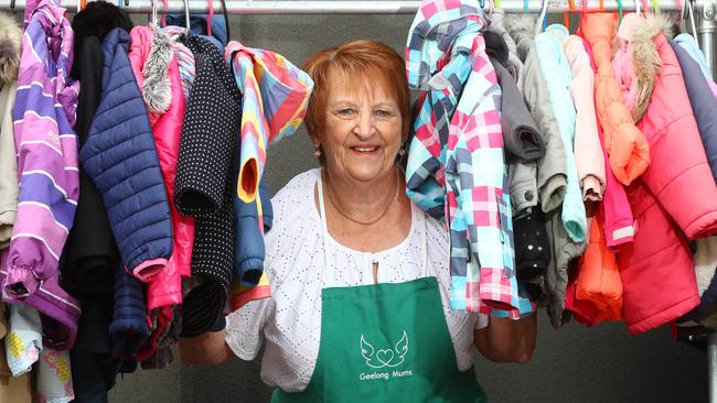 Linda Carroll is the longest serving current volunteer at Geelong Mums. Picture: Alison Wynd