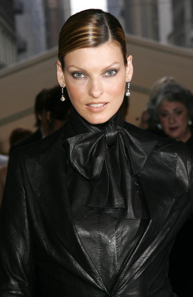 Linda Evangelista at the 2005 CFDA Awards at the New York Public Library. Picture: Evan Agostini/Getty Images