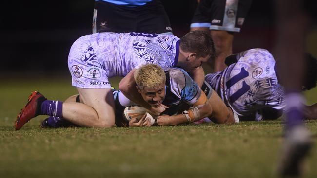 Sharks vs Darwin Brothers in the Humpty Dumpty Foundation round of 2022 NRLNT season. Picture: (A)manda Parkinson