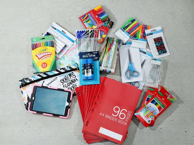 Back to school items do add up. Picture: Mark Calleja