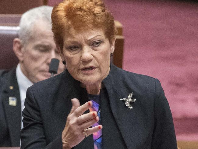 Hanson slaps down Greens’ Queen slur