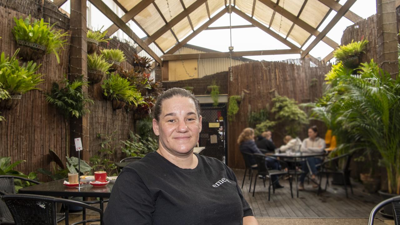 Jen Shaw, CEO of Emerge Cafe. The cafe has opened in its new home in Railway St. Picture: Nev Madsen