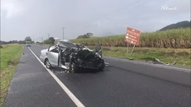 Scenes of fatal crash near Cairns