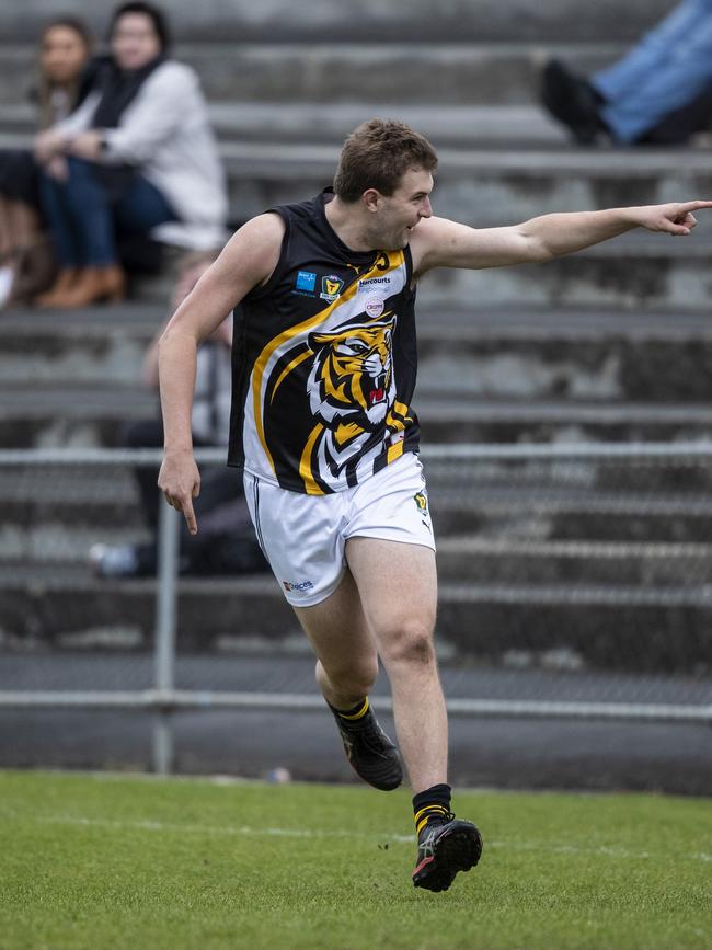 Carter made his TSL debut in the Tigers first ever TSL clash back in 2014. Picture: Luke Bowden.