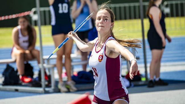 St Peters' Sophie Scott in action.