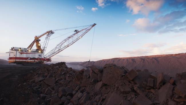 Operations at the Caval Ridge coking coal mine in Queensland, owned by the BHP Mitsubishi Alliance (BMA). Picture supplied by BHP